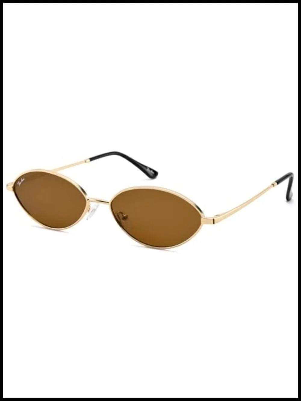 Polarized Retro Cat Eye Sunglasses with Metal Frame